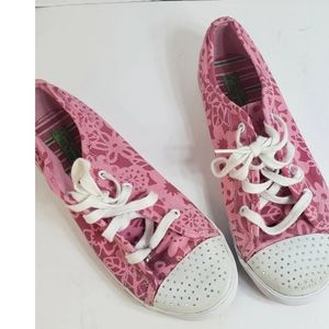 Jessica Simpson Pink Flower Sneakers